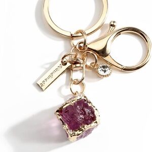 Purple healing purse/bag charm keychain